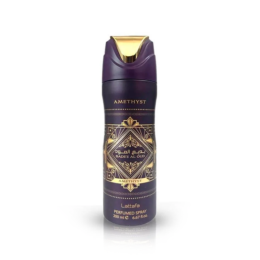 Body Splash Árabe - Bade'e Al Oud Amethyst - Lattafa - 200 ml