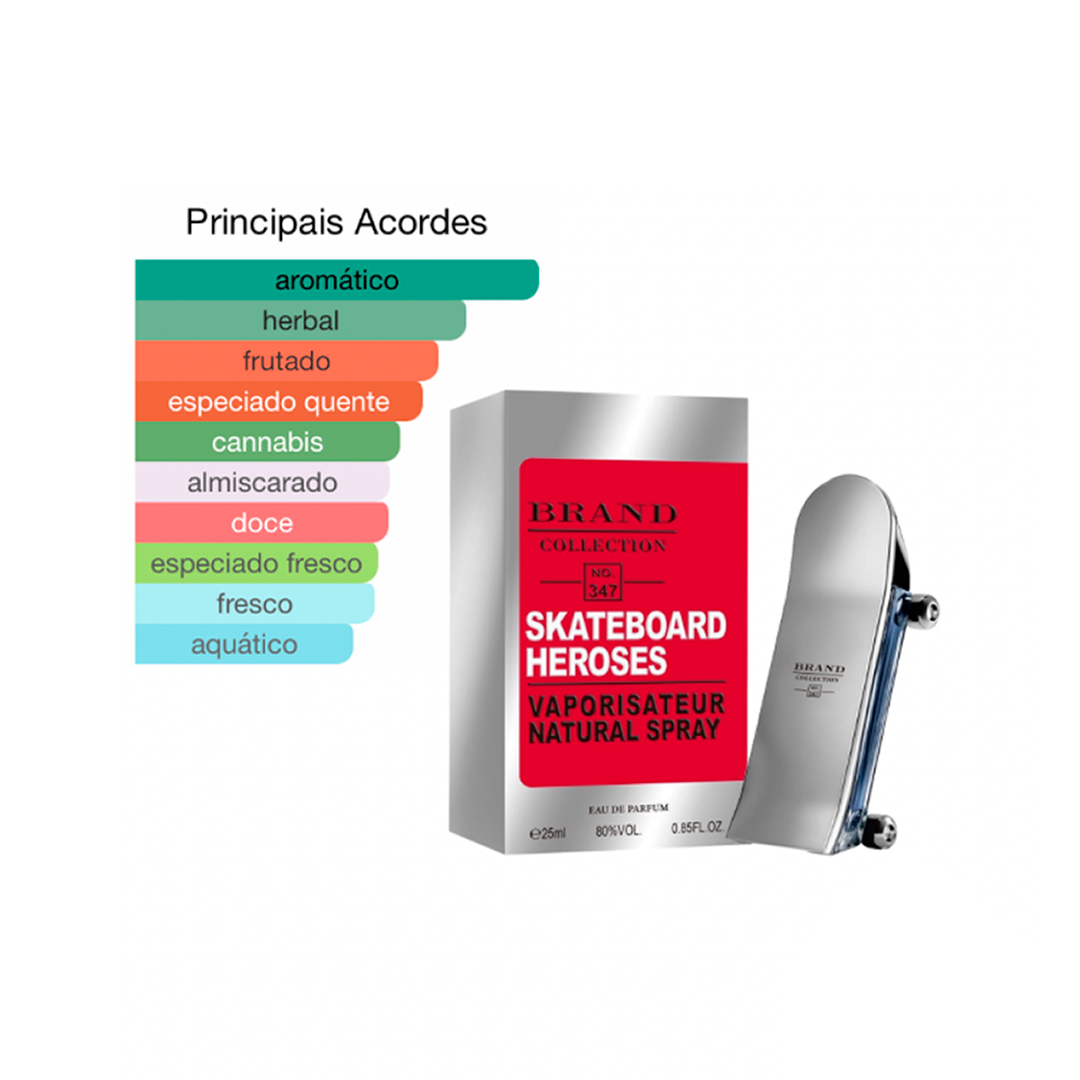 Brand Collection N.347 - Ref. Olfativa: 212 Heroes Carolina Herrera Masculino - 25ml